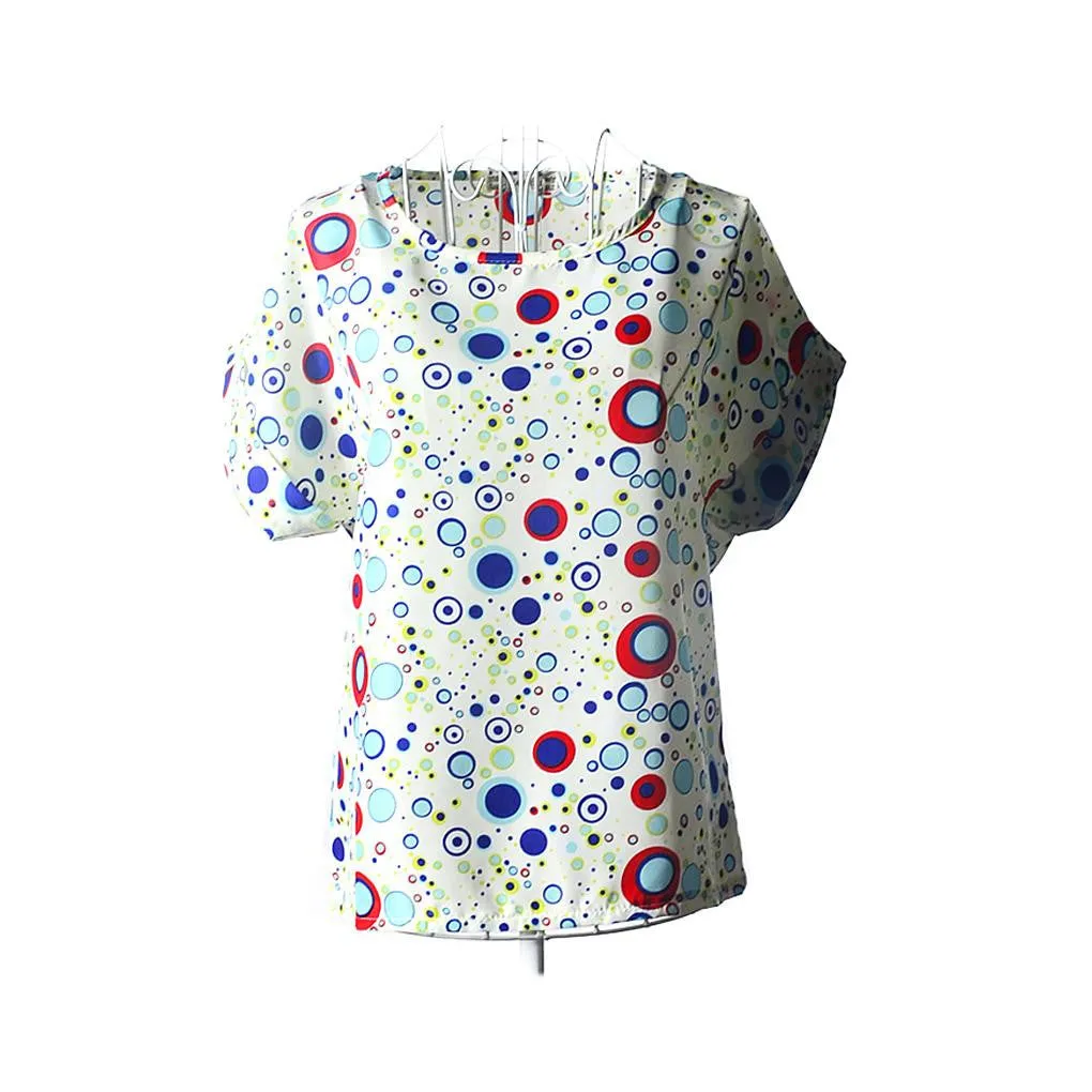 explosion models Chiffon T Shirts Tops Loose Ladies T-shirts Striped