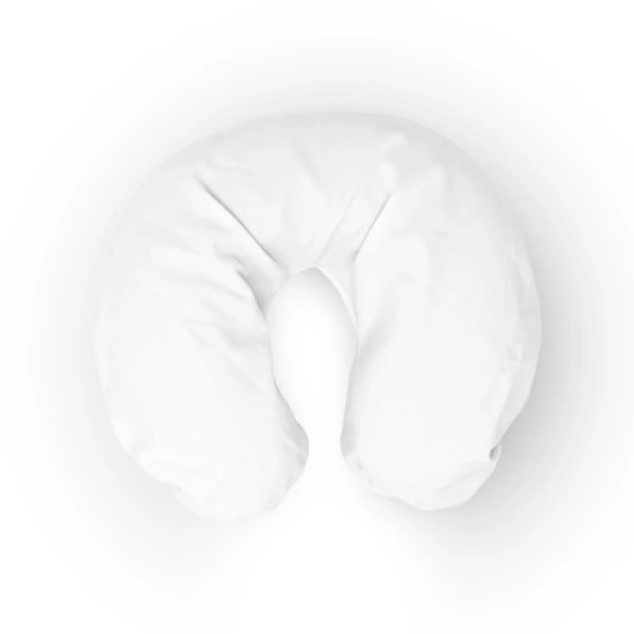 Face Rest Cover - Fitted - Poly Cotton - White - Seamless