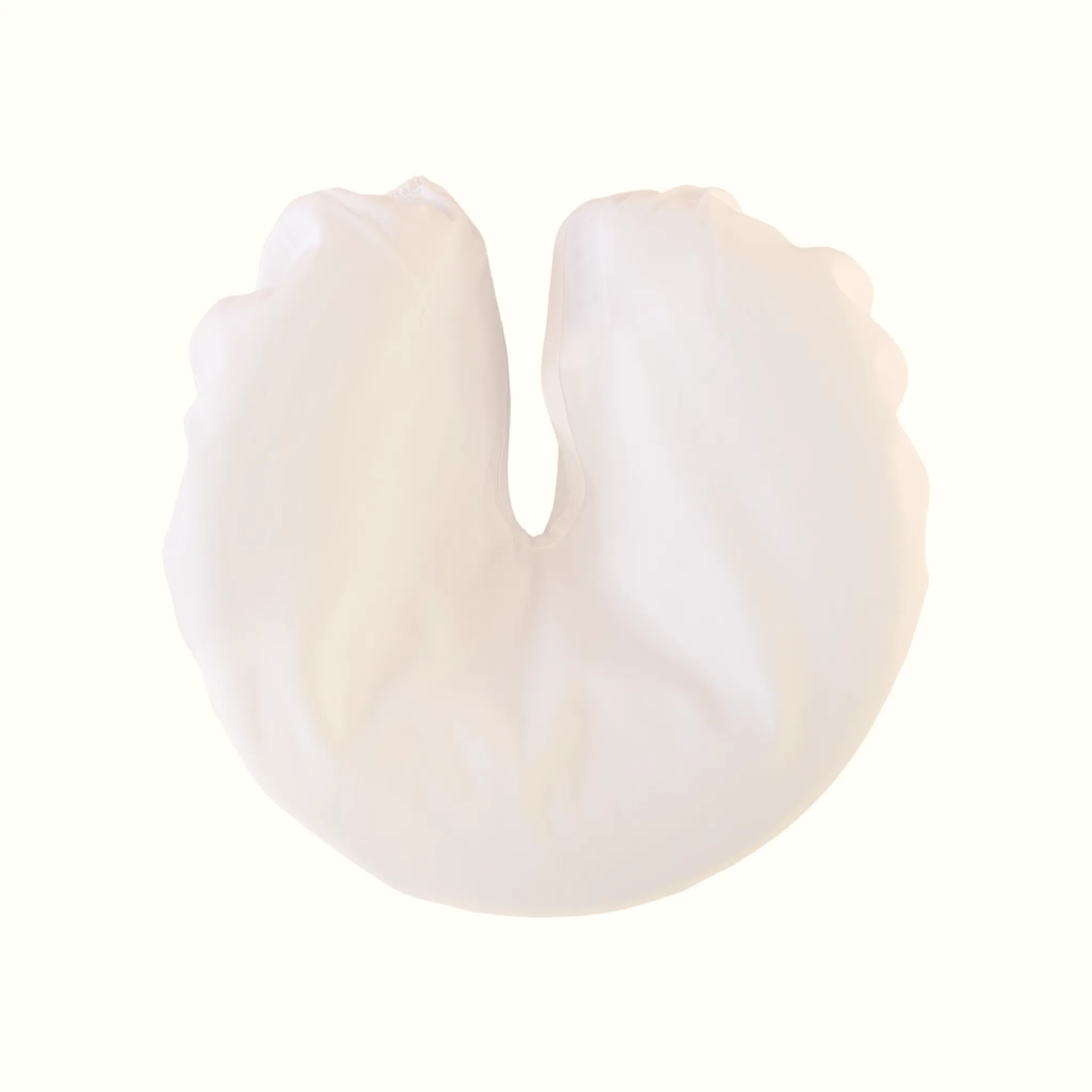 Face Rest Cover - Fitted - Poly Cotton - White - Seamless