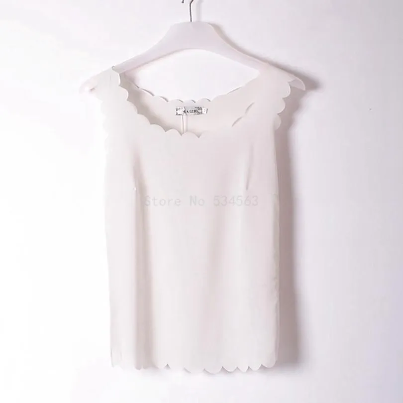Fashion wave Neck Plus Size Chiffon Shirt For Women'S Blouse Tops Office Shirts Blouses Clothes