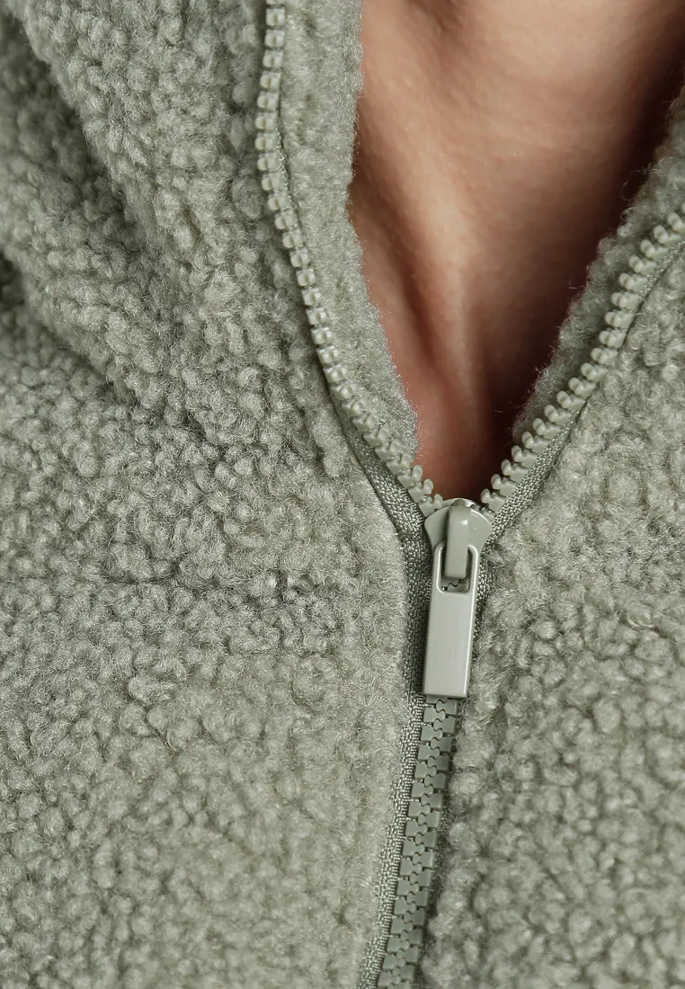 Faux Shearling Puffer Jacket By RUW
