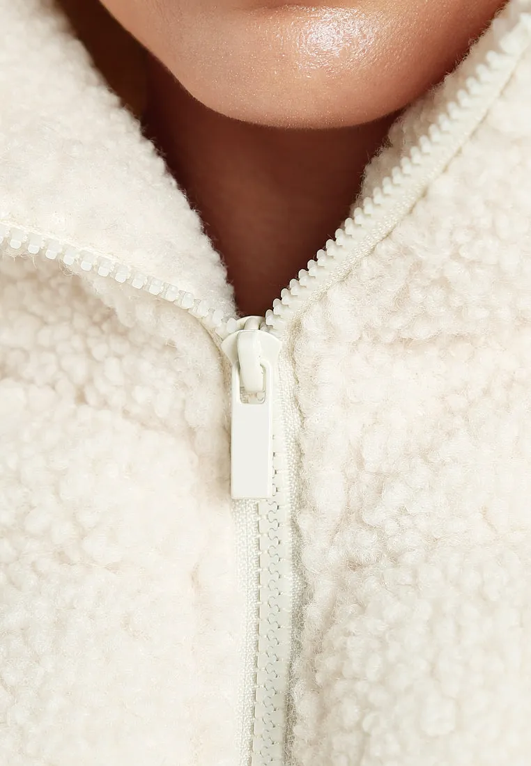 Faux Shearling Puffer Jacket By RUW