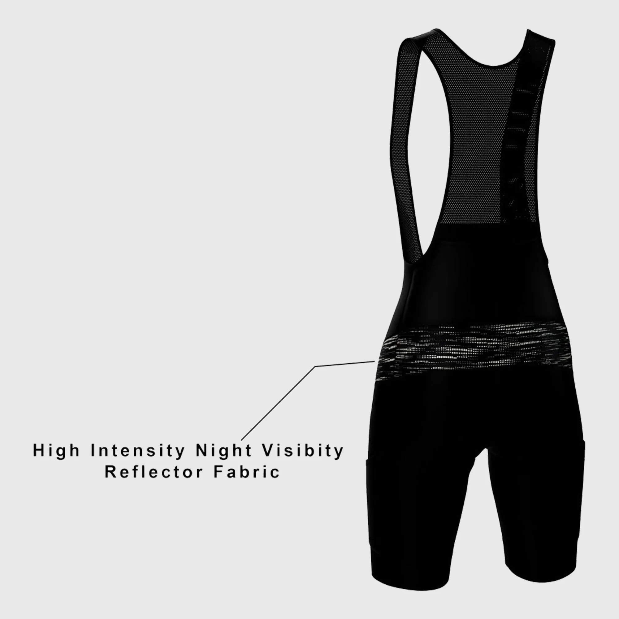 Fdx Velos Yellow Women's & Girl's Summer Cycling Cargo Bib Shorts