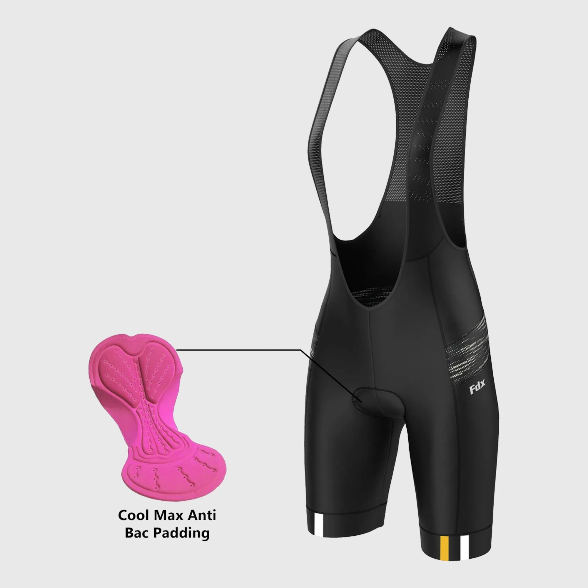 Fdx Velos Yellow Women's & Girl's Summer Cycling Cargo Bib Shorts