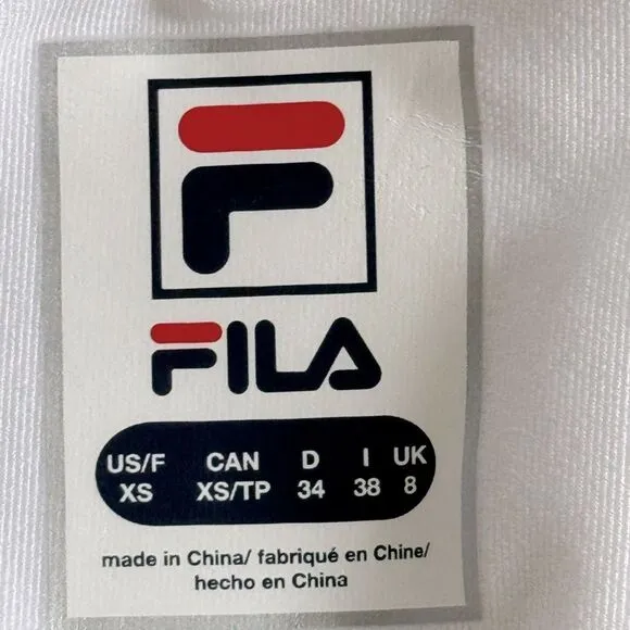 Fila Essentials Long Flirty Skirt White Size XS NWT