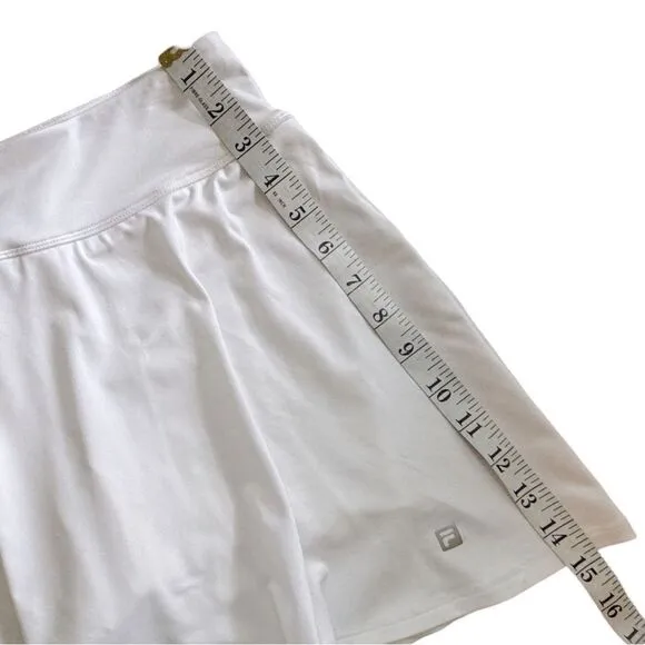 Fila Essentials Long Flirty Skirt White Size XS NWT