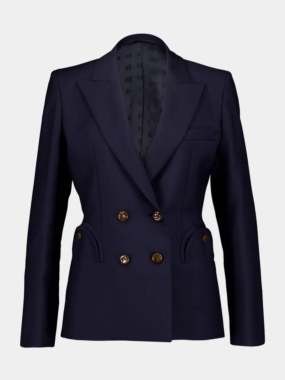 First Class Navy Double-Breasted Blazer