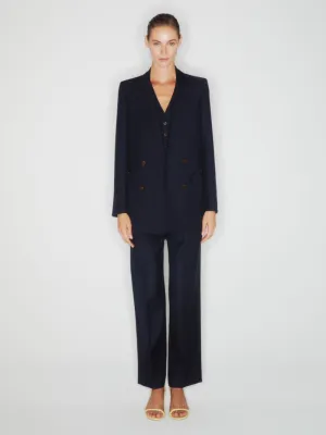 First Class Navy Double-Breasted Blazer