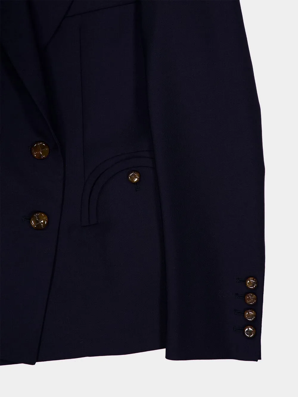 First Class Navy Double-Breasted Blazer