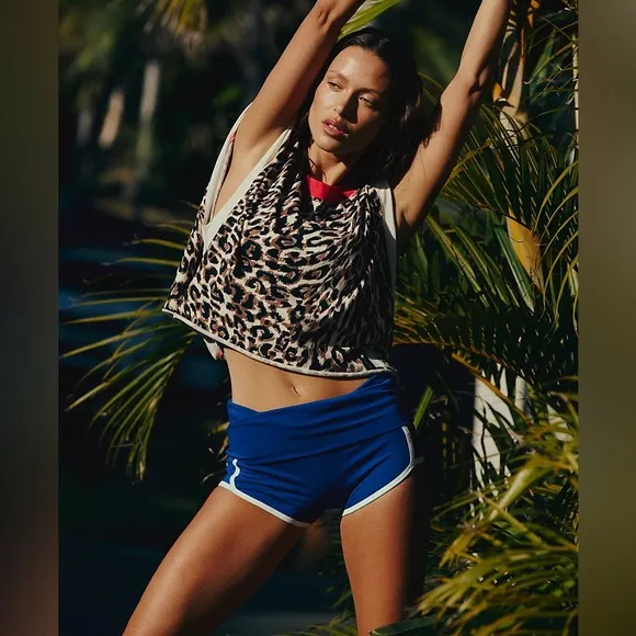 FP Movement Island Time Shorts in Sapphire Skies Combo NWOT