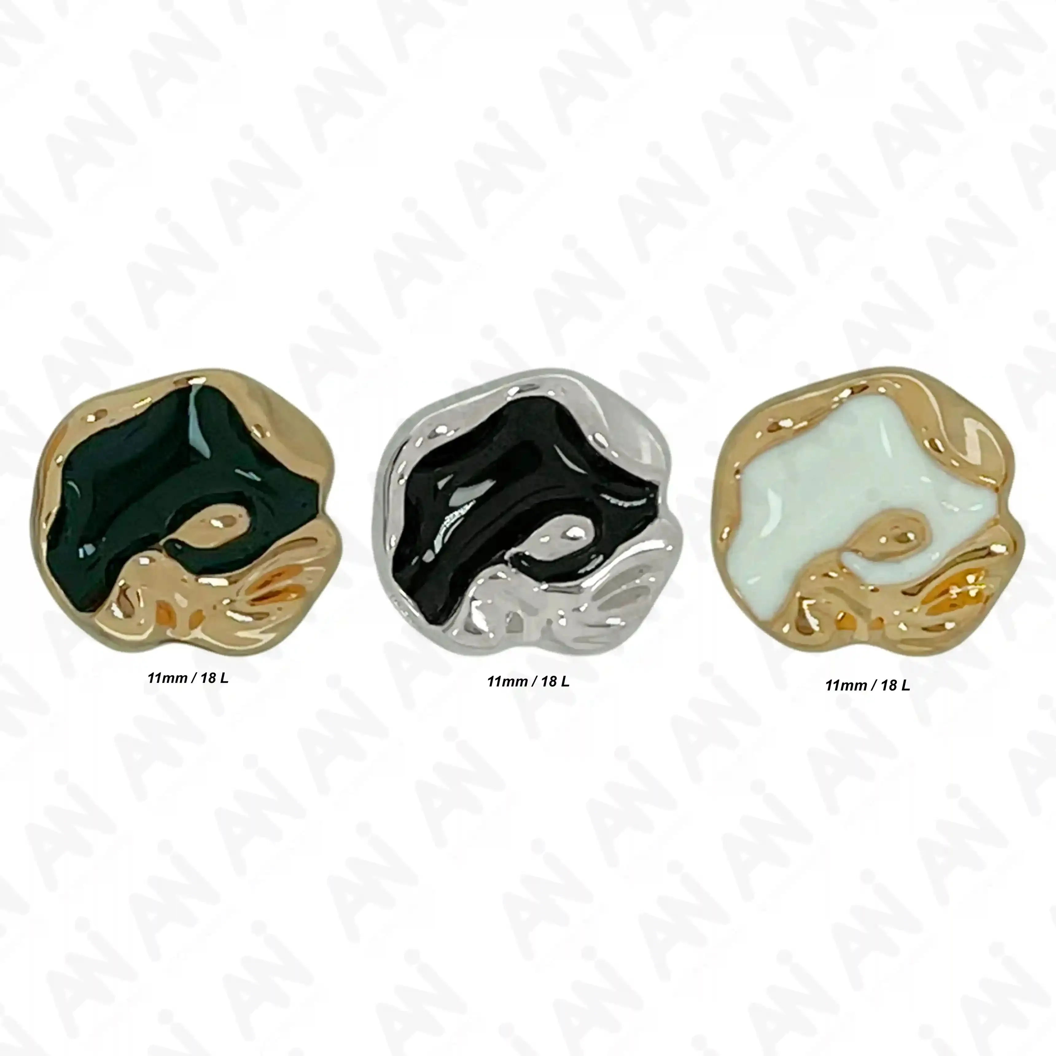 Freeform Inlaid 11mm Shirt Buttons