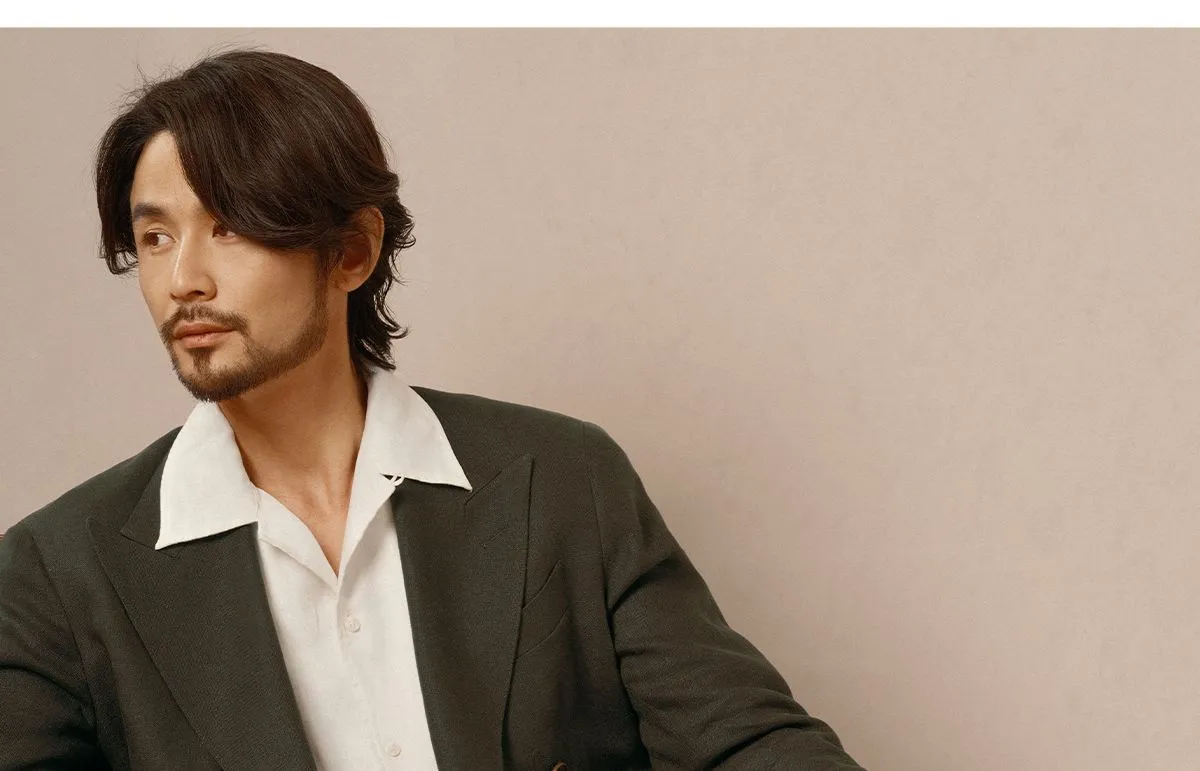 French Linen Double-Breasted Suit