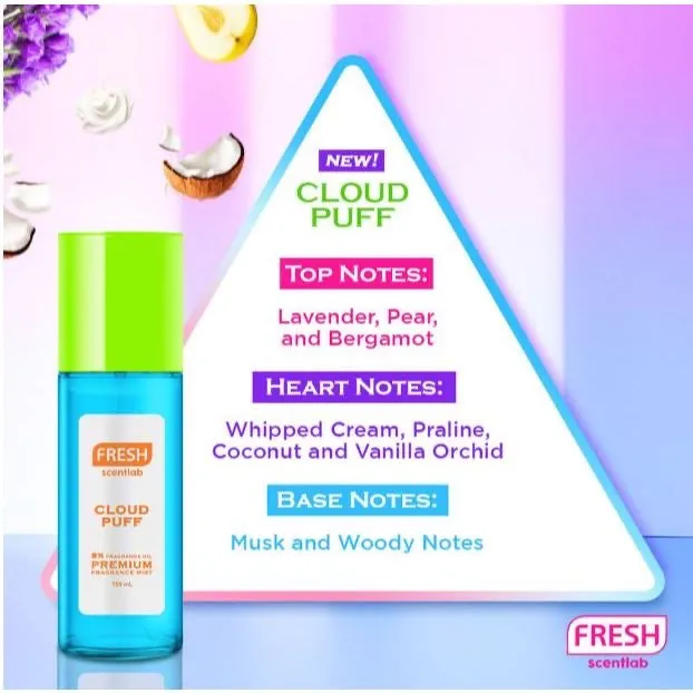 Fresh Scentlab Perfume Mist 100ml