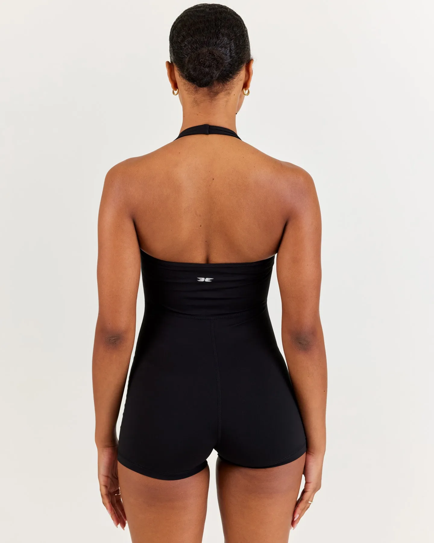 Front Scrunch Unitard - Black