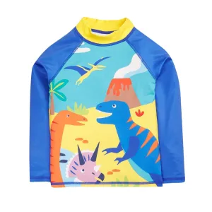 Frugi Sunsafe Rash Vest Tropical Sea Dino