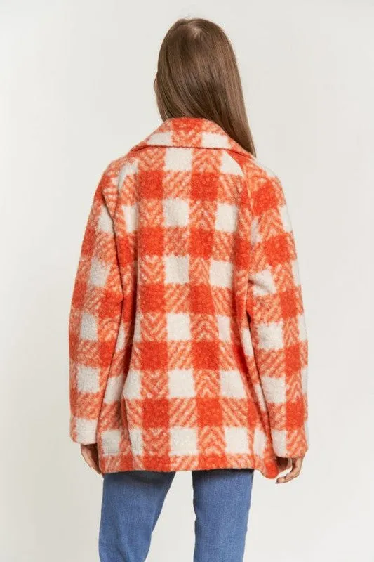 Fuzzy Boucle Double Breasted Jacket (Various colors), Davi & Dani