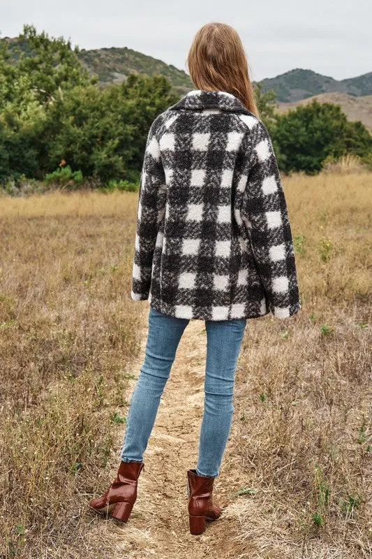 Fuzzy Boucle Double Breasted Jacket (Various colors), Davi & Dani