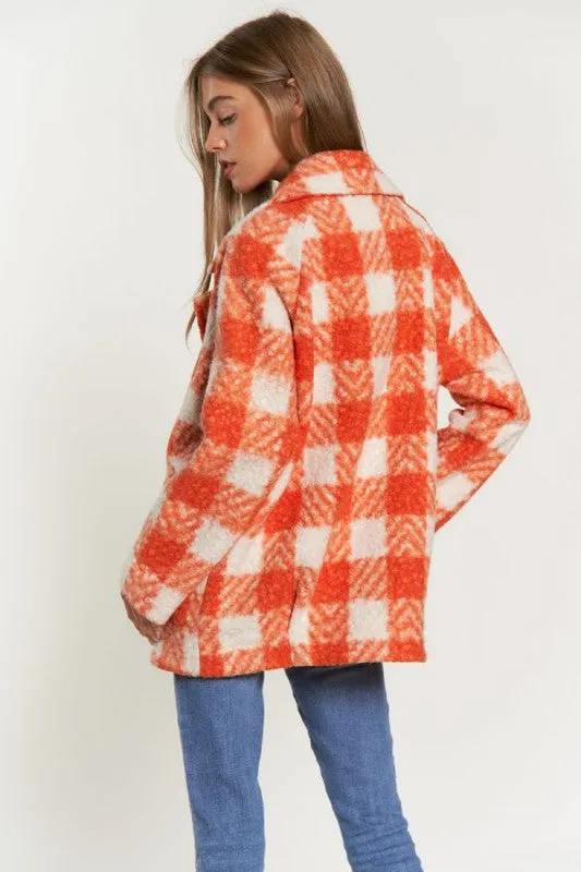 Fuzzy Boucle Double Breasted Jacket (Various colors), Davi & Dani