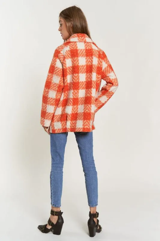 Fuzzy Boucle Double Breasted Jacket (Various colors), Davi & Dani