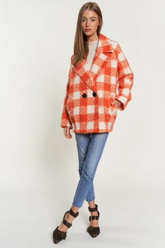 Fuzzy Boucle Double Breasted Jacket (Various colors), Davi & Dani