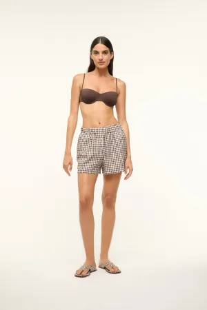 Gabi Short Dark Chocolate Gingham