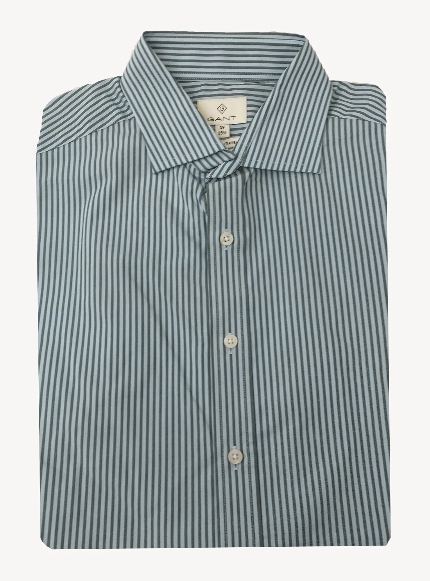 GANT DIAMOND G Men's Bi-Color Striped Fitted Spread 383947 Size 39 NWT