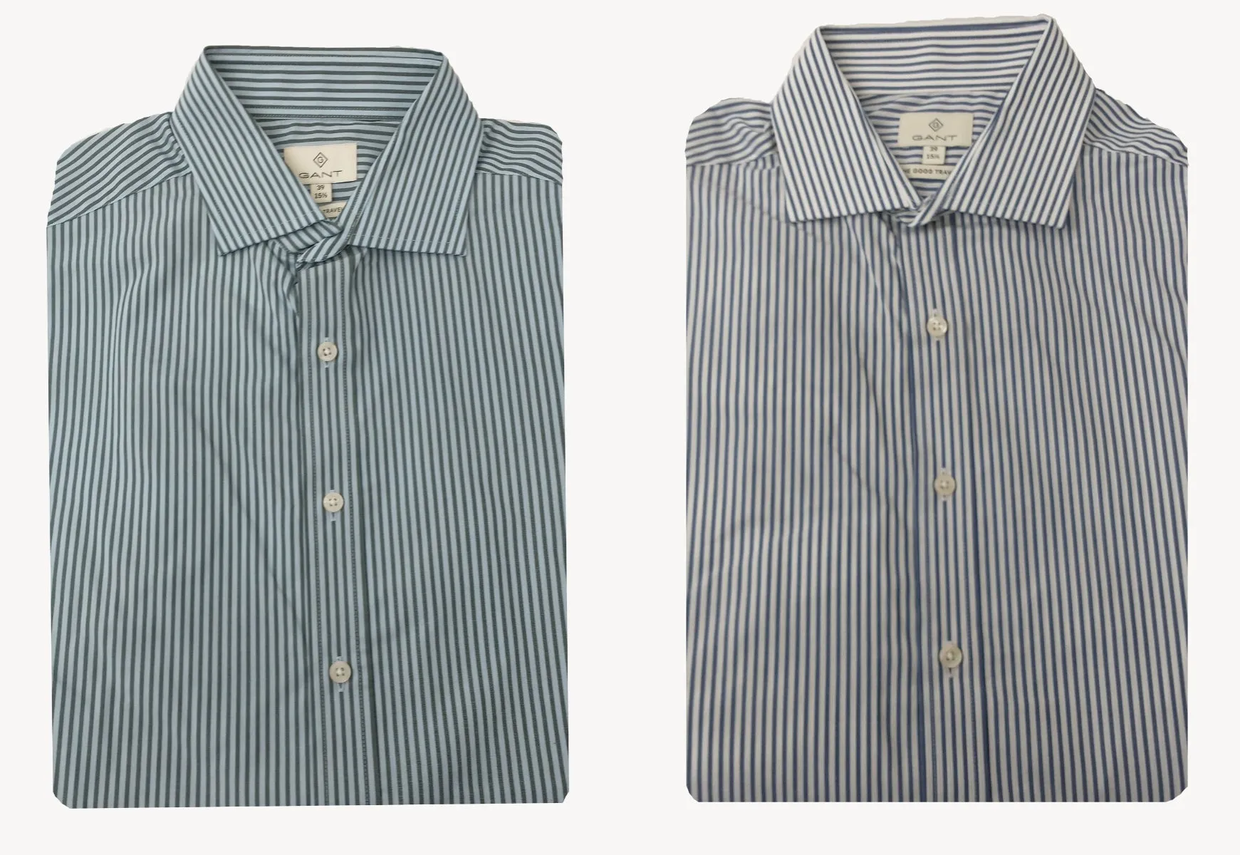 GANT DIAMOND G Men's Bi-Color Striped Fitted Spread 383947 Size 39 NWT