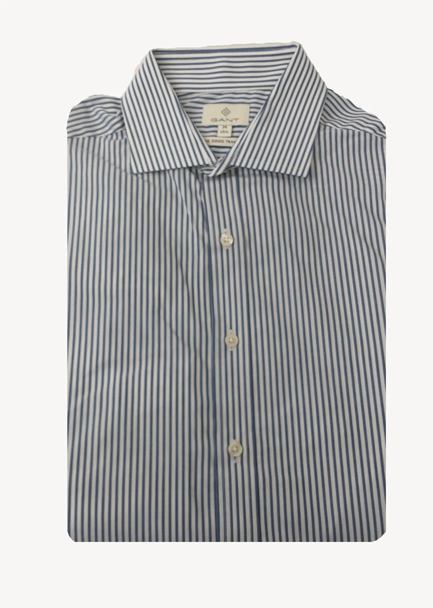 GANT DIAMOND G Men's Bi-Color Striped Fitted Spread 383947 Size 39 NWT