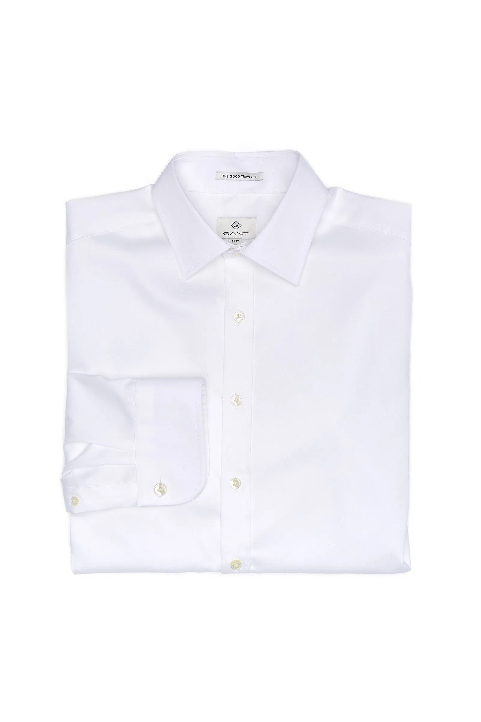 GANT DIAMOND G Men's Plain Sateen Fitted Town Shirt 383905 Size 39 $155 NWT