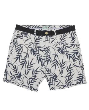 Garment Dyed Slub Shorts  Floral
