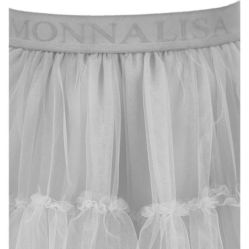 Girls Grey Tulle Skirt