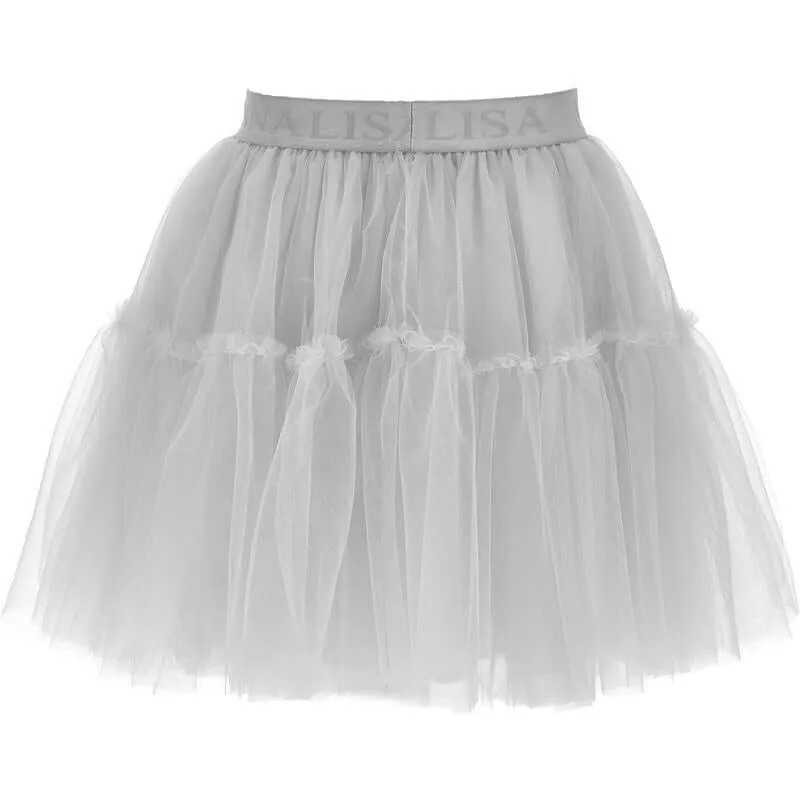 Girls Grey Tulle Skirt