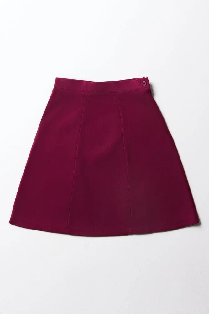 Girls Primary School Skirt Maroon