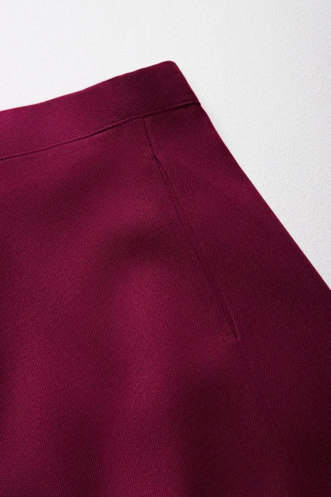 Girls Primary School Skirt Maroon