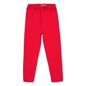 Girl's Red Basic Tights