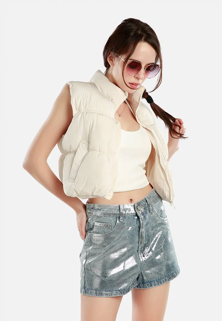 Gleaming Mid-Rise Shorts