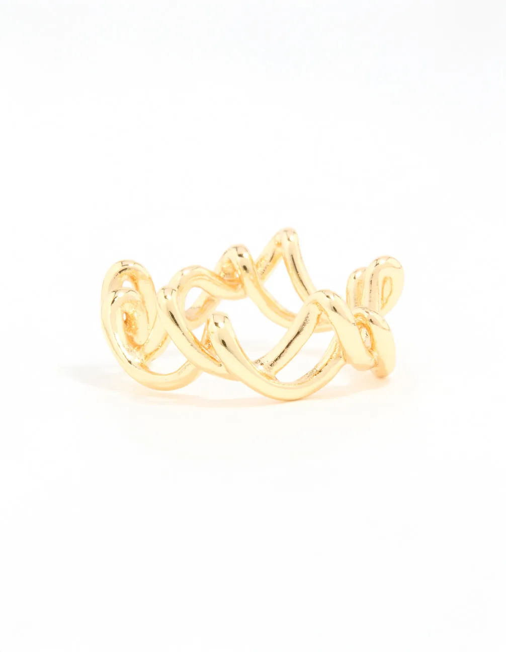 Gold Plated Wire Twisted Ring