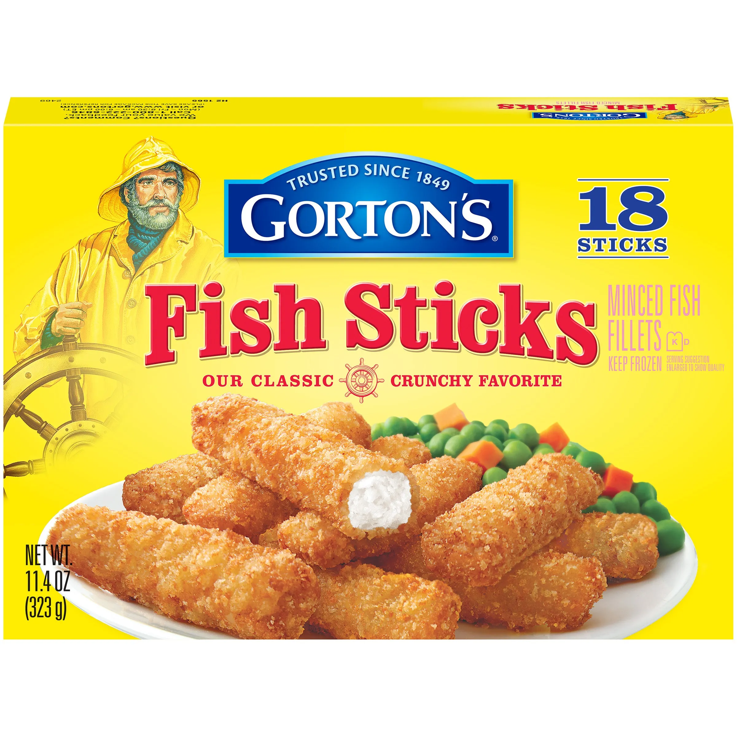 Gortons Crispy Battered Fish Filletts 11.4oz