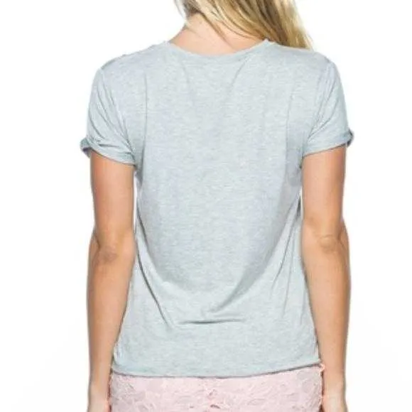 Gray Choker T-Shirt