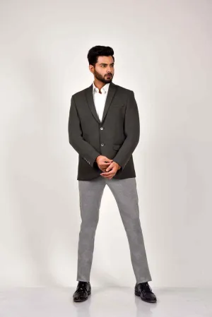 Grey Knitted Premium Blazer
