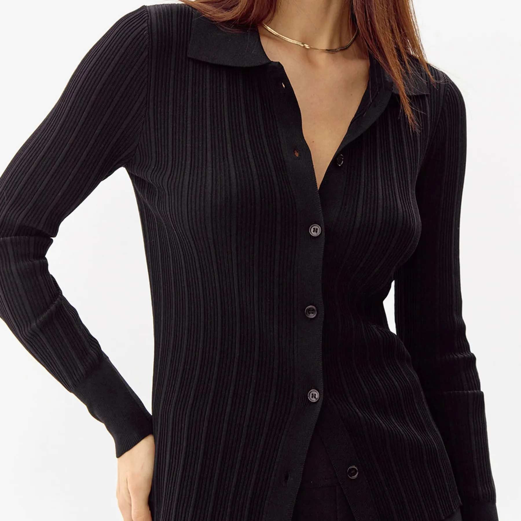 Greylin Elton Rib Knit Polo Shirt