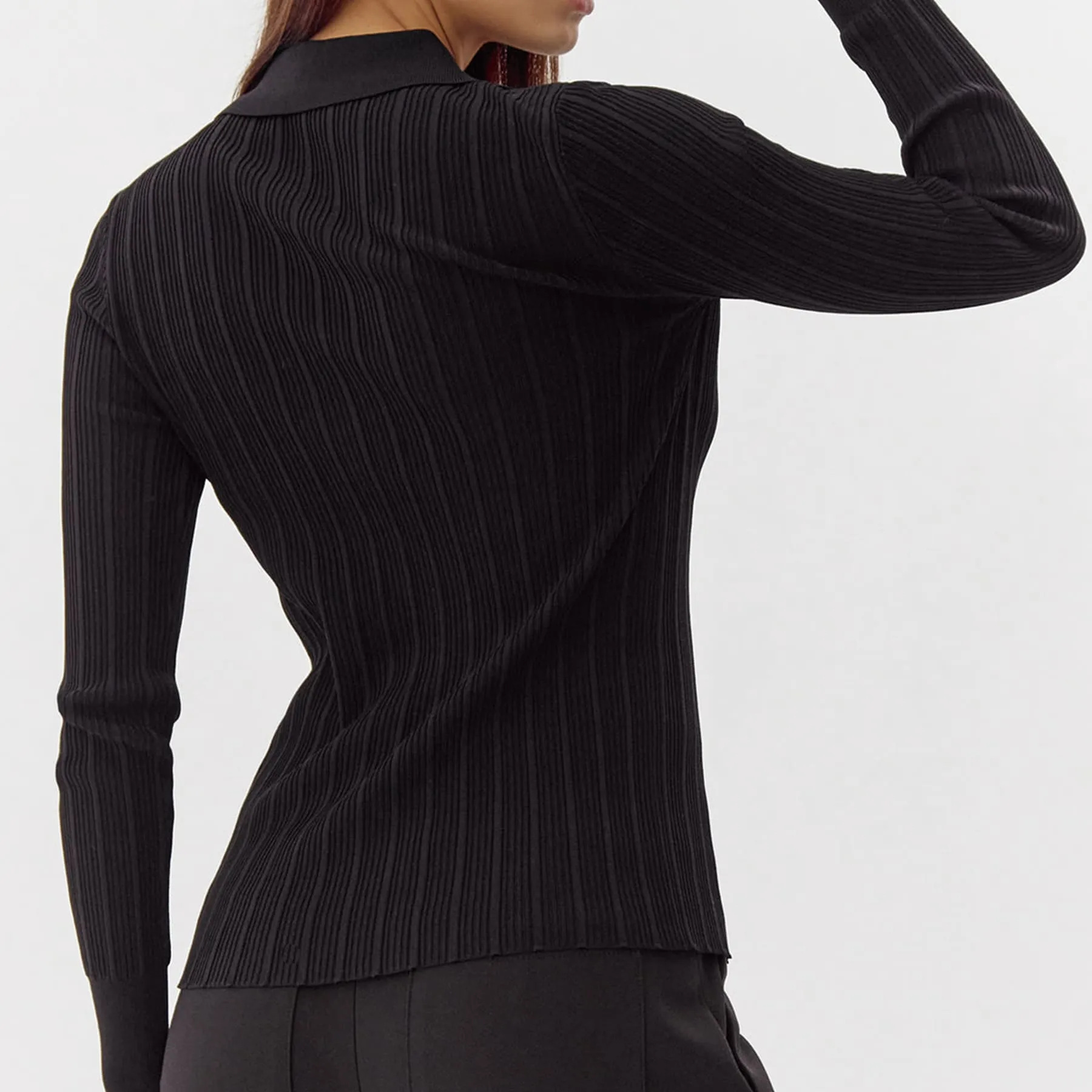 Greylin Elton Rib Knit Polo Shirt