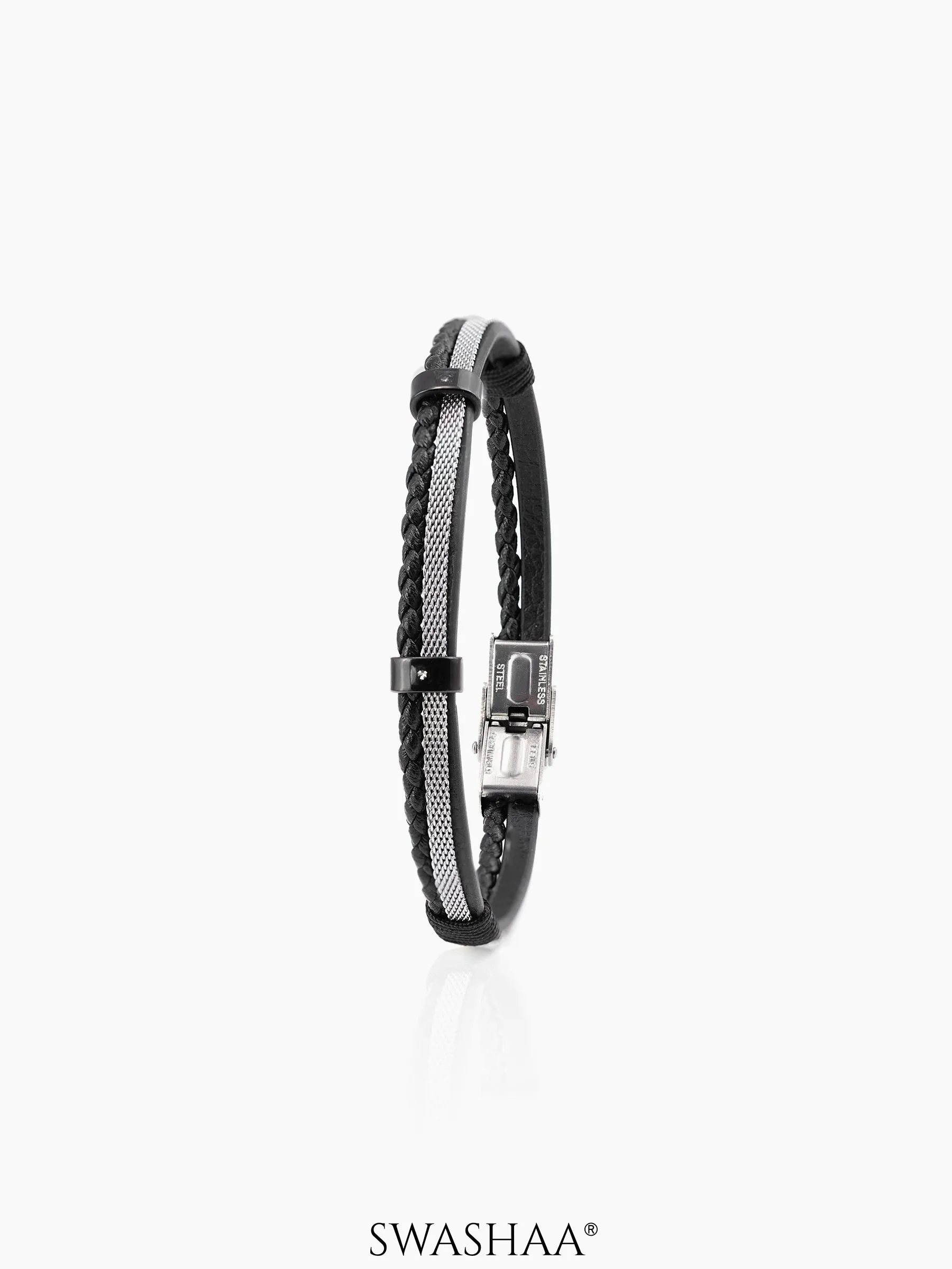 Griffin Men's Leather Bracelet