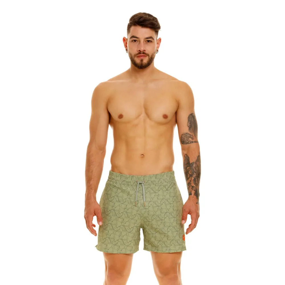 HALF CHONTA GREEN SHORTS
