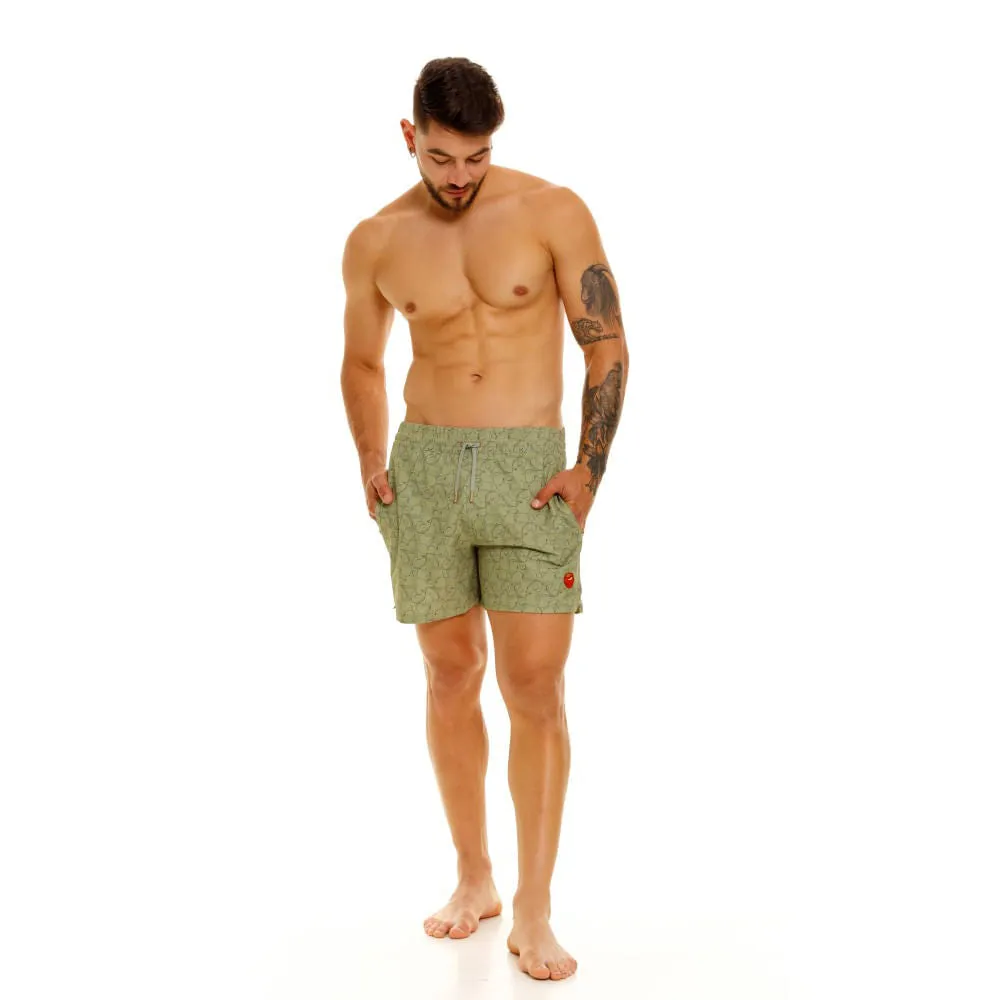 HALF CHONTA GREEN SHORTS