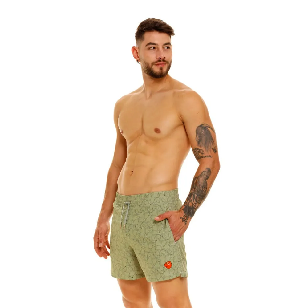 HALF CHONTA GREEN SHORTS