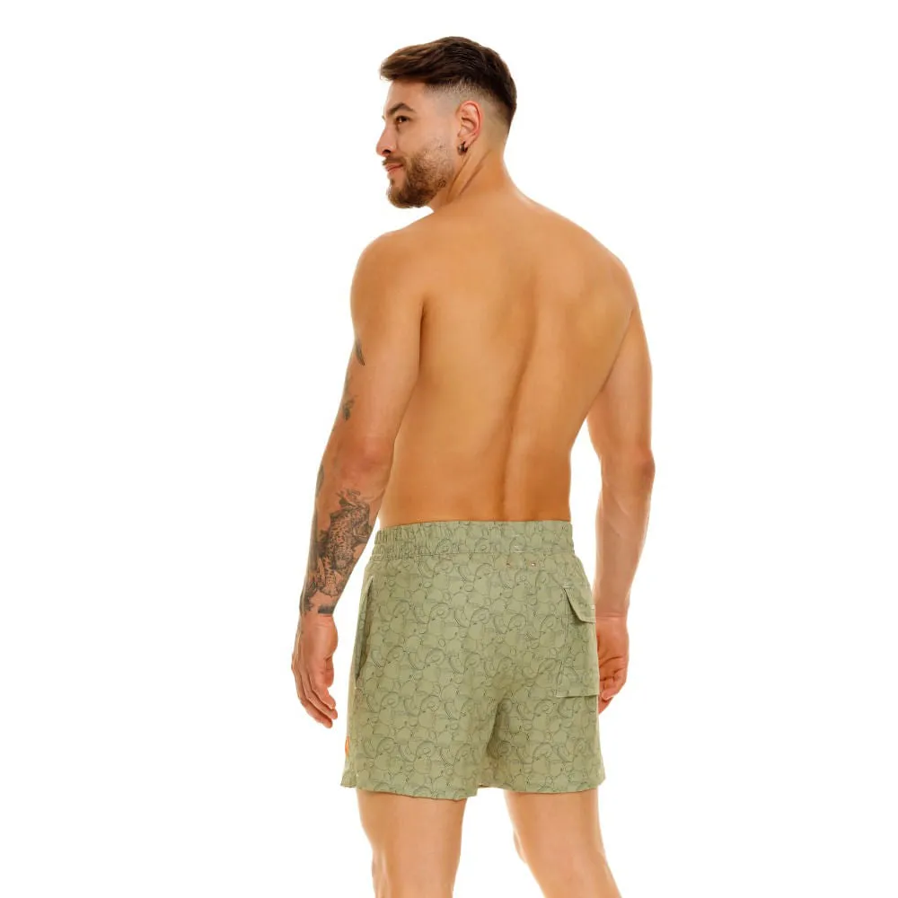 HALF CHONTA GREEN SHORTS