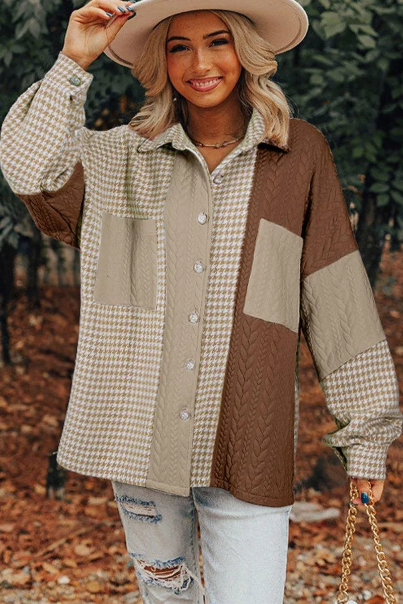 Hanna Sweater Patchwork Loose Shacket