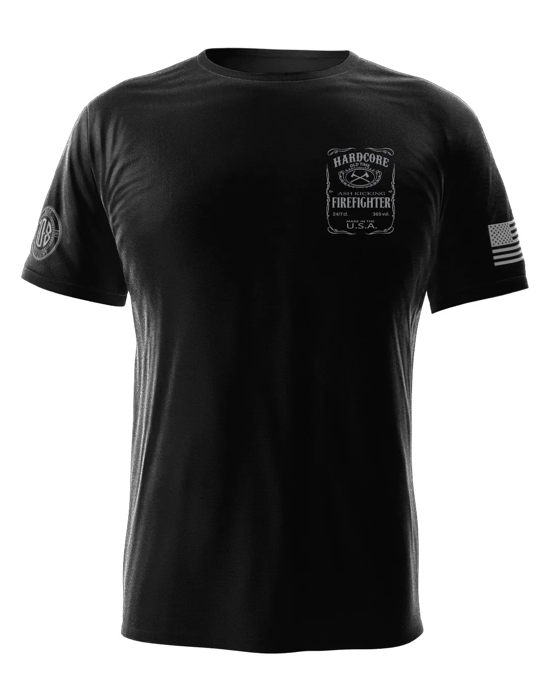 Hardcore Ash Kicking Firefighter Men's Tee