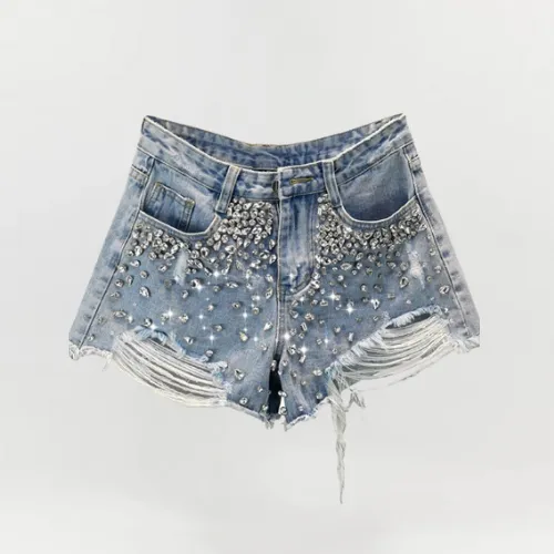Harper | Wide-Leg Denim Shorts